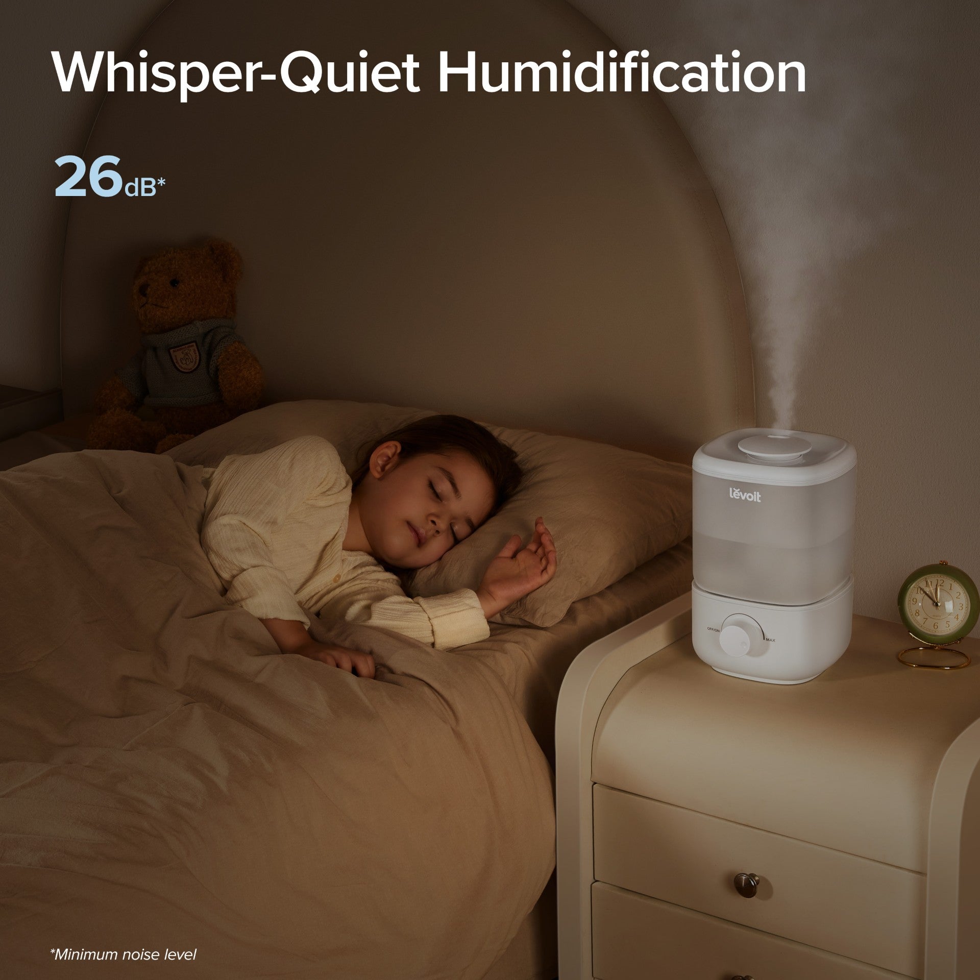 LEVOIT Classic 160 2.5L Top Fill Ultrasonic Humidifiers for Bedroom